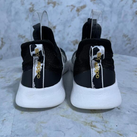 Adidas Puremotion Adapt Womens Sz 7.5 Running Shoes Black White Athletic Sneaker - Picture 5 of 11